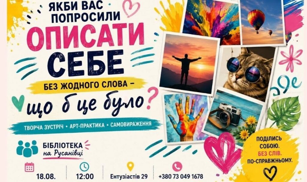 Якби ви могли описати себе без слів?